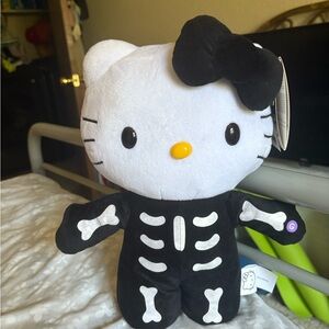 Hello Kitty Skeleton Plush